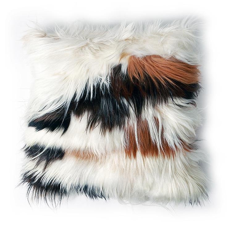 Natural Goatskin Pillow 20x20