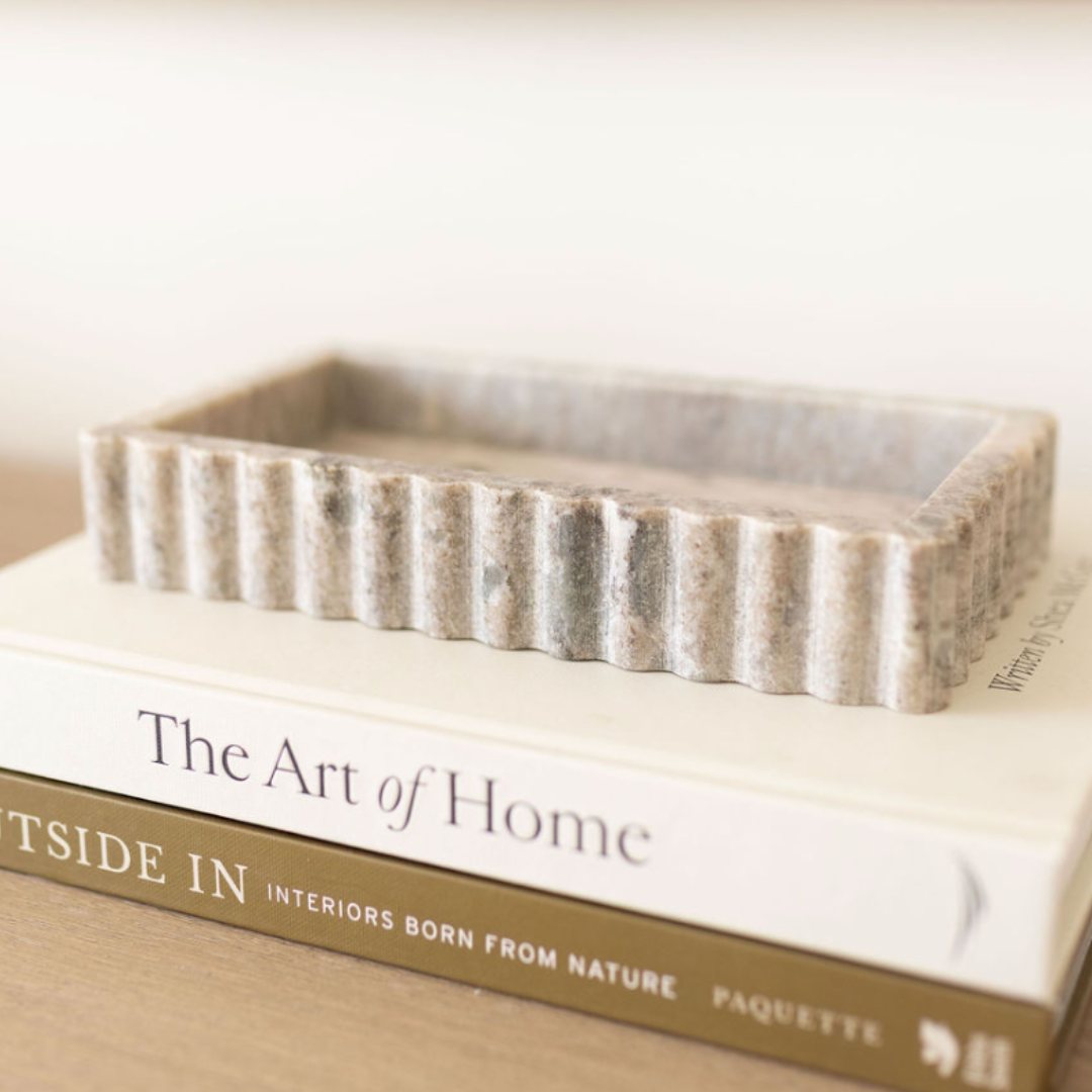 Marble Fluted Tray