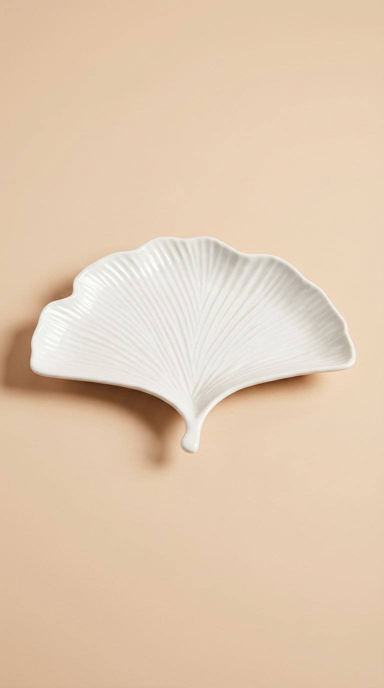 Ginkgo Fan Shape Plate