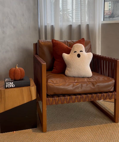 Handmade Sherpa Ghost Pillow - 13x15