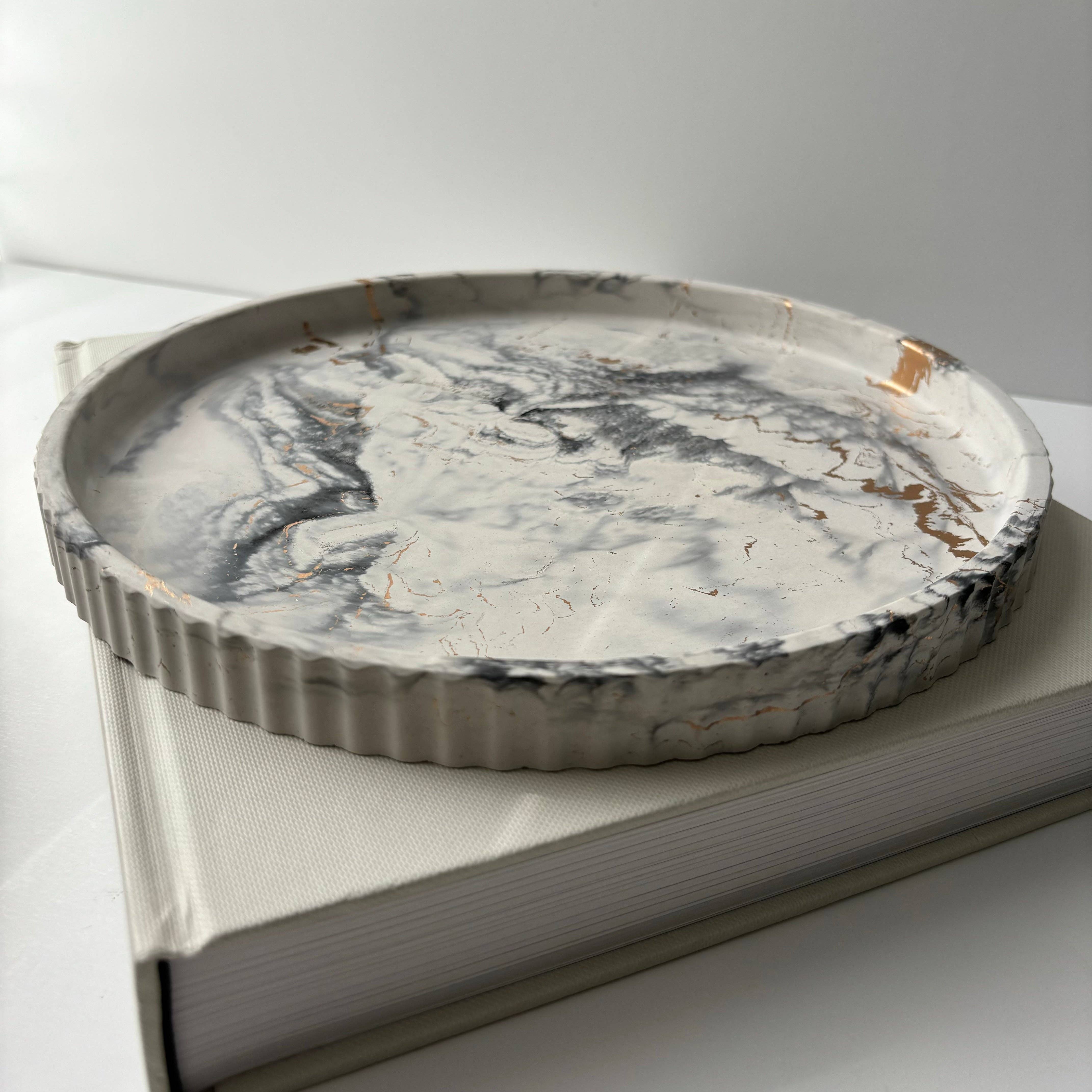 Marbled Handmade Concrete Tray