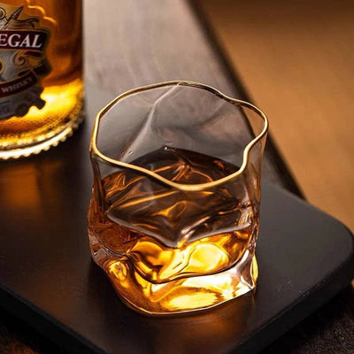Textured Whiskey Glass