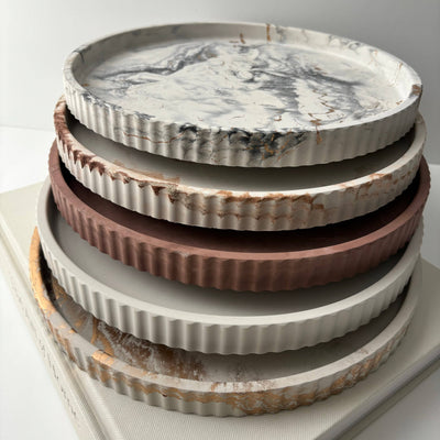 Marbled Handmade Concrete Tray