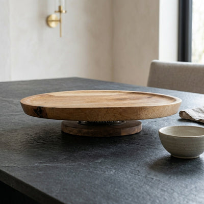 Mango Wood Lazy Susan Turntable