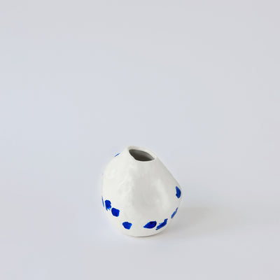 Kara White and Blue Porcelain Vase