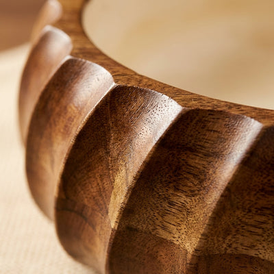 Pink Mango Wood Gravy Bowl
