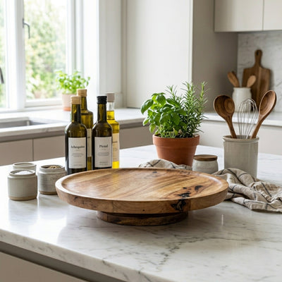 Mango Wood Lazy Susan Turntable