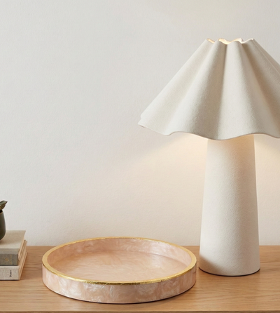 Blush Round Tray