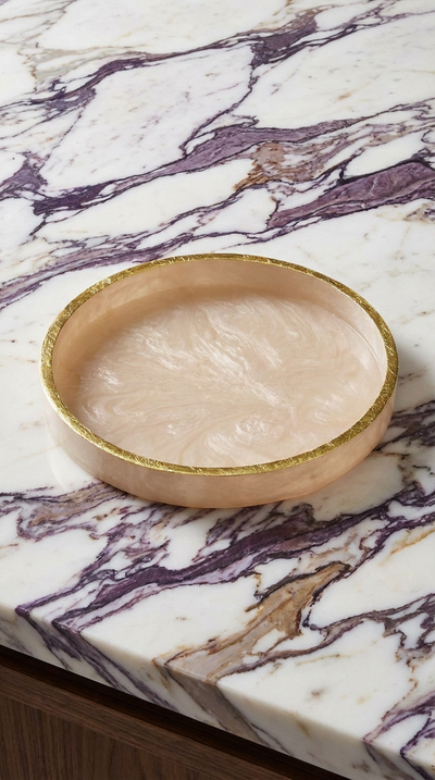 Blush Round Tray
