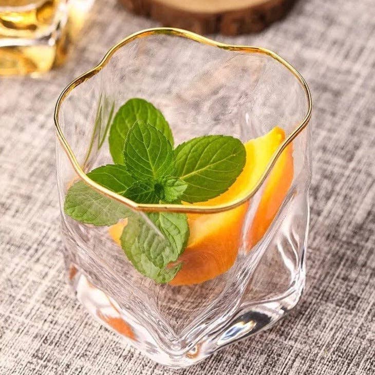 Textured Whiskey Glass