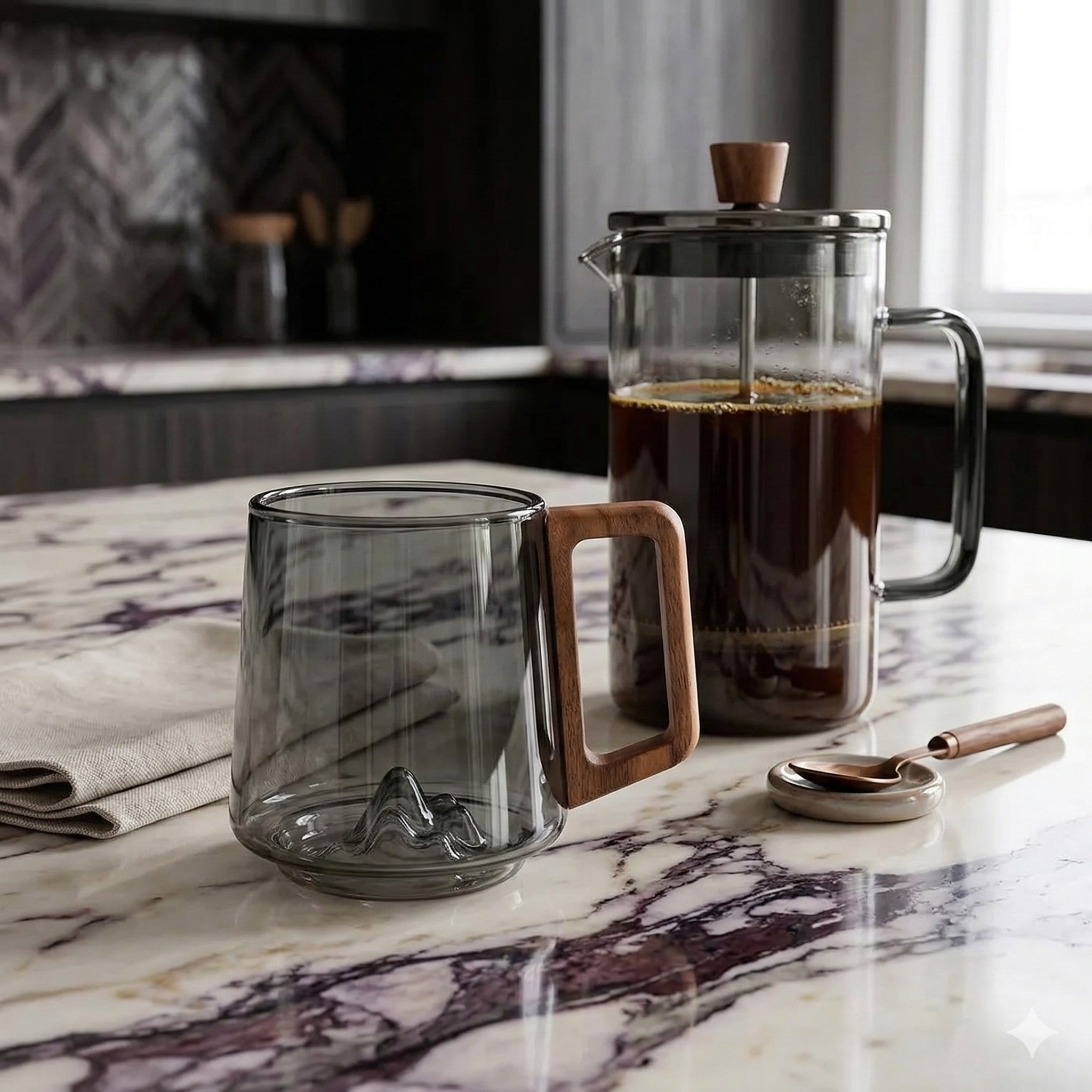 3D Mountain Peaks Mug