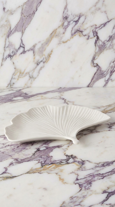 Ginkgo Fan Shape Plate