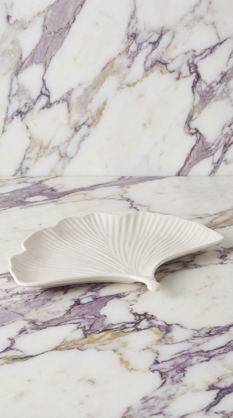 Ginkgo Fan Shape Plate