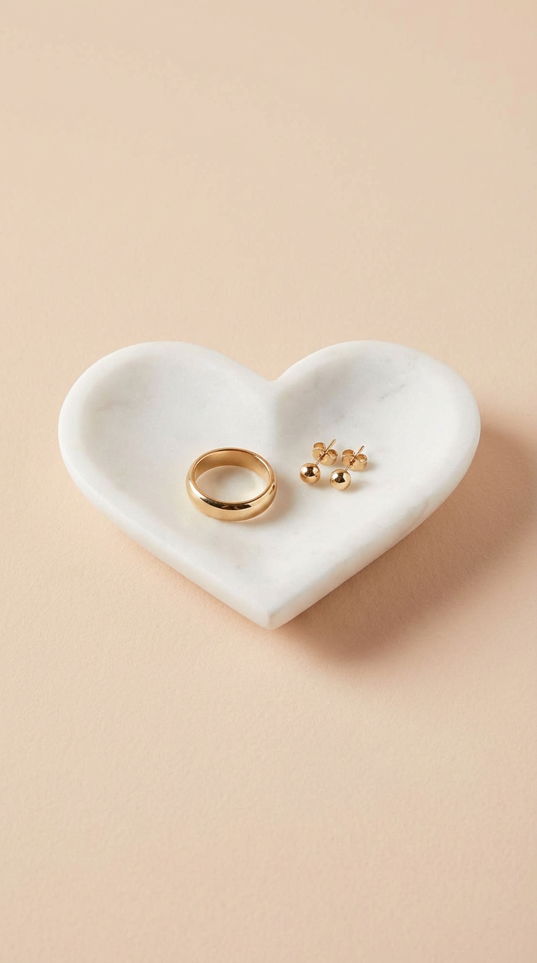 Heart Marble Dish