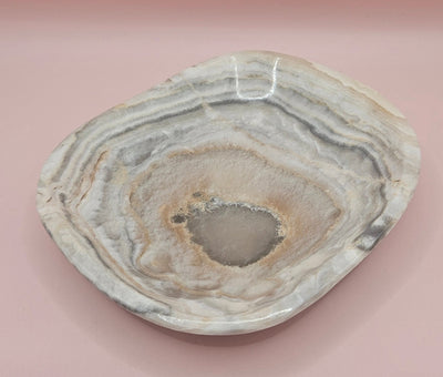 Geode-Style Onyx Stone Tray