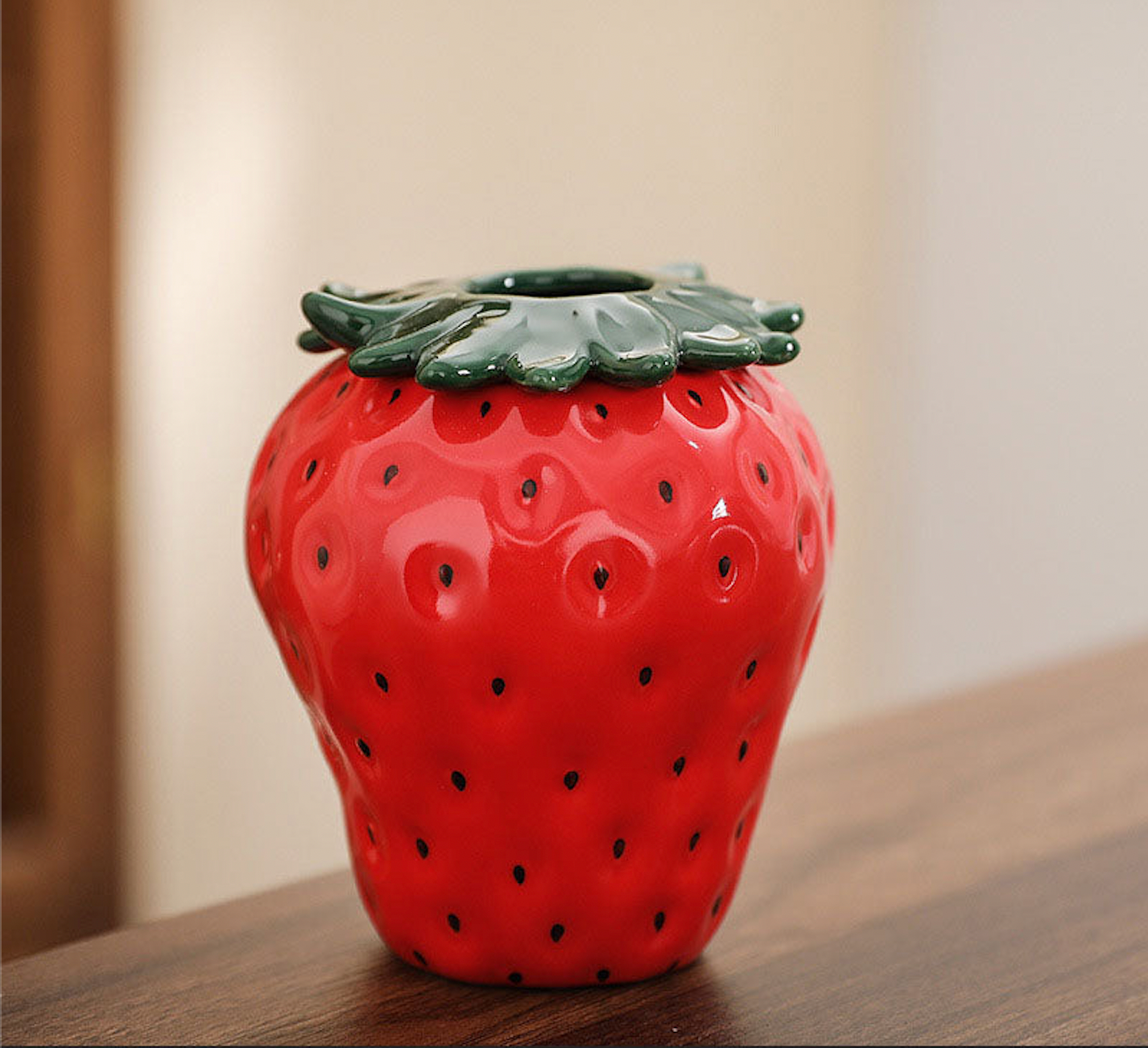 Strawberry Ceramic Vase