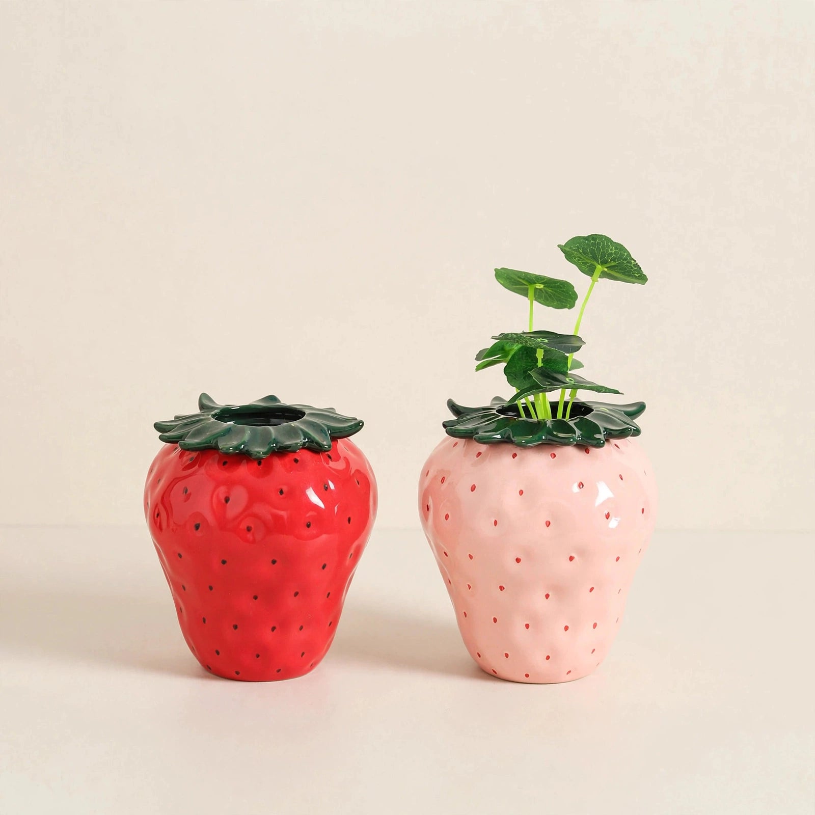 Strawberry Ceramic Vase