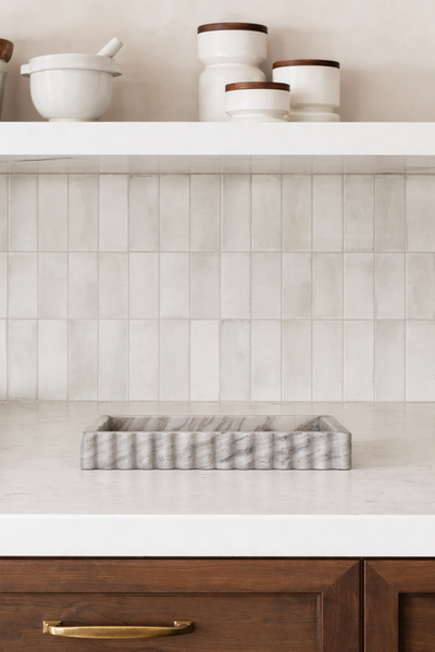 Marble Fluted Tray